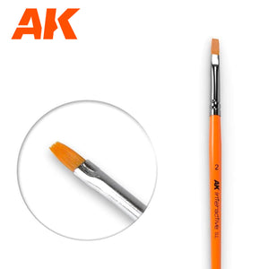 AK Interactive - Brushes - Flat Brush 2 Synthetic