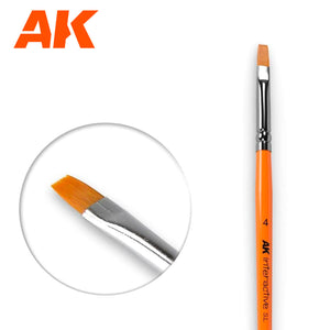 AK Interactive - Brushes - Flat Brush 4 Synthetic
