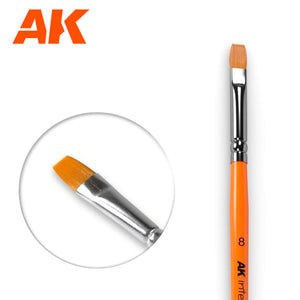 AK Interactive - Brushes - Flat Brush 8 Synthetic