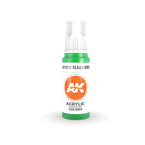 AK Interactive 3Gen Acrylics - Clear Green 17ml
