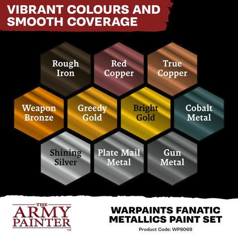 Image of Army Painter Warpaints Fanatic - Metallics Paint Set