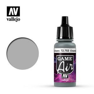 Vallejo Game Air - 753 Chainmal Silver 17ml OLD FORMULA