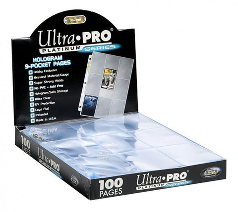 Image of Ultra Pro Hologram 9 Pocket Pages 100 Pack