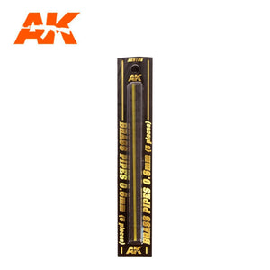AK Interactive Building Materials Brass Pipes 0.6mm