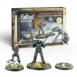 Fallout Wasteland Warfare Brotherhood of Steel Knight-Captain Cade and Paladin Danse