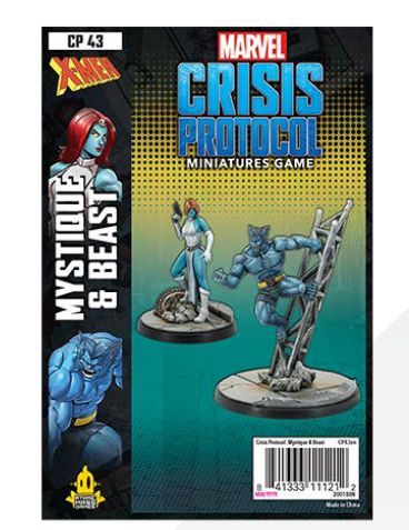 Image of Marvel Crisis Protocol Beast and Mystique
