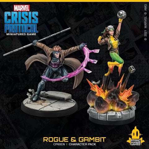 Image of Marvel Crisis Protocol Miniatures Game Rogue and Gambit