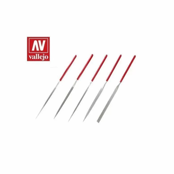 Vallejo Hobby Tools Diamond File Set 5pc Emerald Hobbies