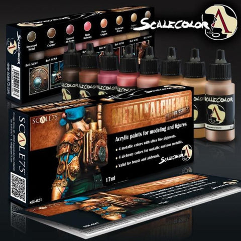 Image of Scale 75 Scalecolor Metal n Alchemy Copper Series Paint Set