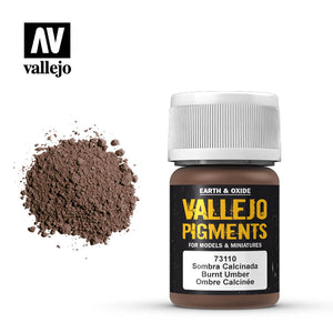 Vallejo Pigments - 110 Burnt Umber 30ml