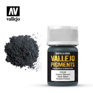 Vallejo Pigments 73123 Dark Steel 30ml