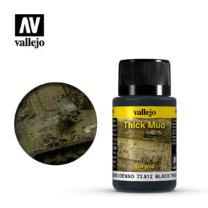 Vallejo Weathering Effects 812 Black Thick Mud 40ml