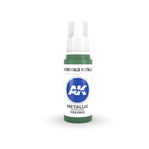 AK Interactive 3Gen Acrylics - Emerald Metallic Green 17ml