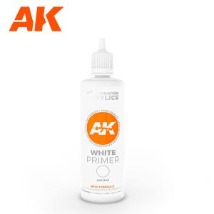 AK Interactive 3Gen Primers - White Primer 100ml
