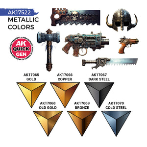 AK Interactive Quick Gen - Metallic Colors