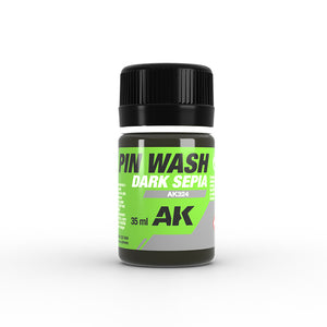 AK Interactive Weathering - Pin Wash Dark Sepia