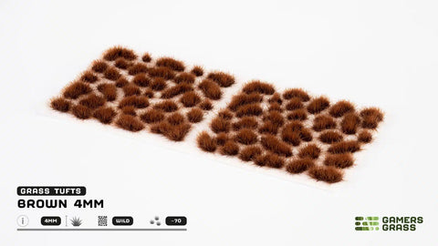 Gamers Grass Brown 4mm Tufts Wild