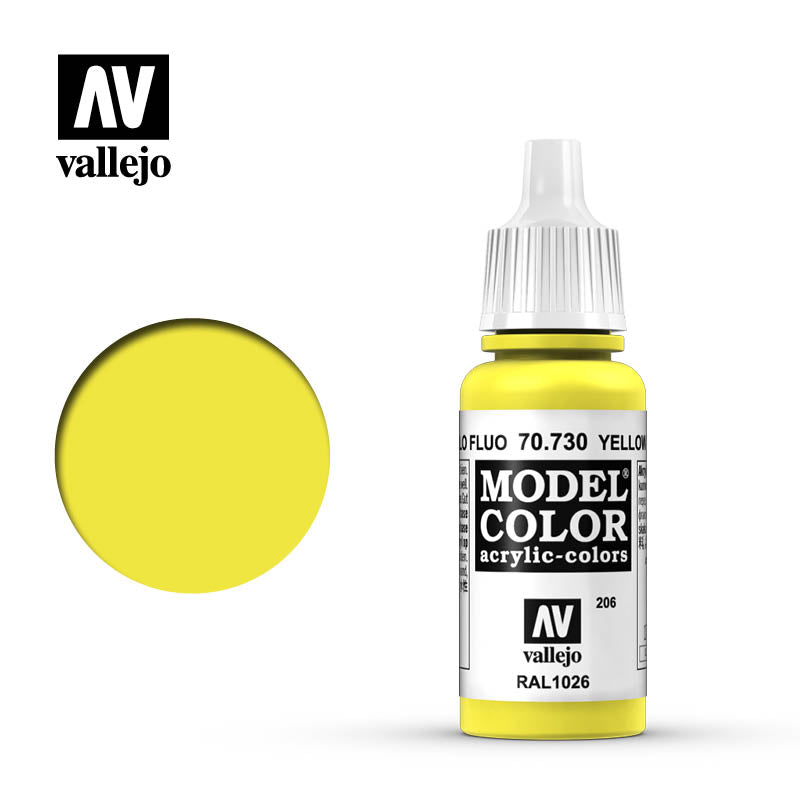 Vallejo Model Colour - 730 Yellow Fluo 17ml