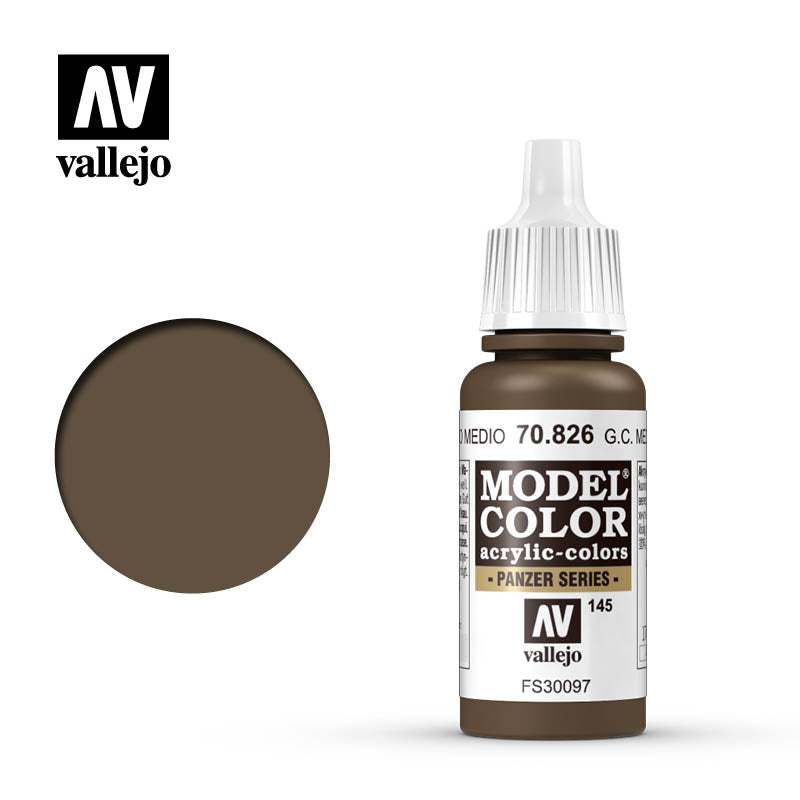 Vallejo Model Colour - 826 German Cam Med Brown 17ml