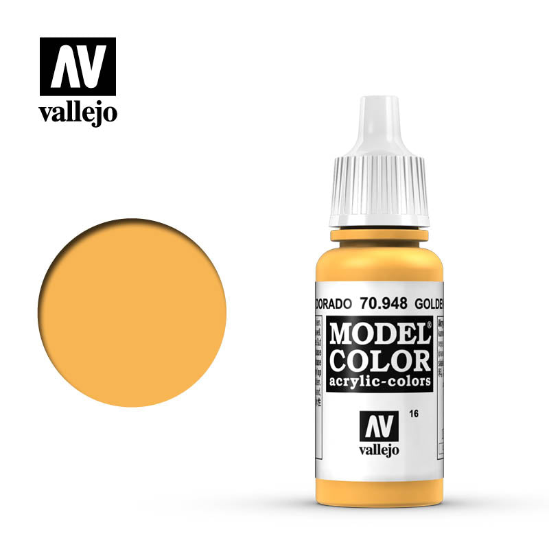 Vallejo Model Colour - 948 Golden Yellow 17ml