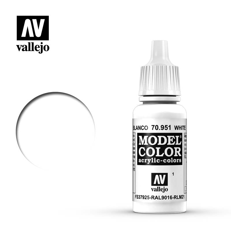 Vallejo Model Colour - 951 White 17ml