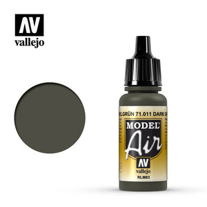 Vallejo Model Air - 011 Armour Green 17ml
