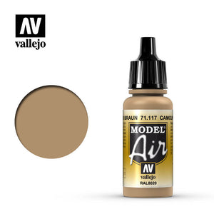 Vallejo Model Air - 117 Camouflage Brown 17ml