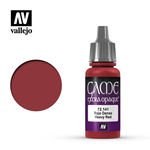 Vallejo Game Extra Opaque - 141 Heavy Red 17ml