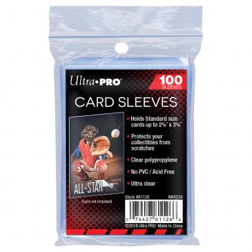 Ultra Pro 2 5/8 x 3 5/8 Clear Penny Protector Soft Card Sleeves 100 Pack