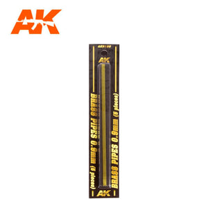 AK Interactive Building Materials Brass Pipes 0.9mm