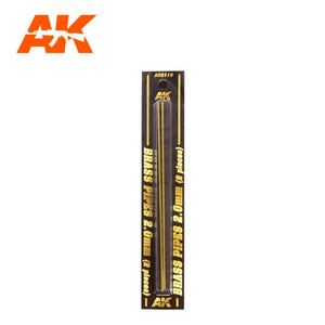 AK Interactive Building Materials Brass Pipes 2.0mm