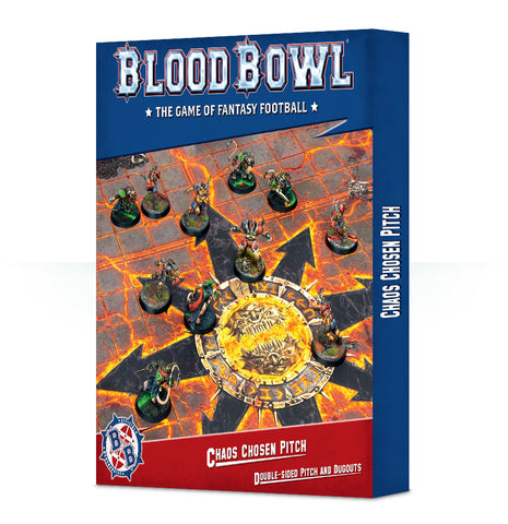 Blood Bowl Chaos Chosen Pitch and Dugouts