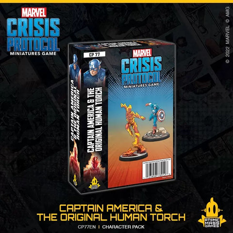 Image of Marvel Crisis Protocol Captain America & The Original Human Torch
