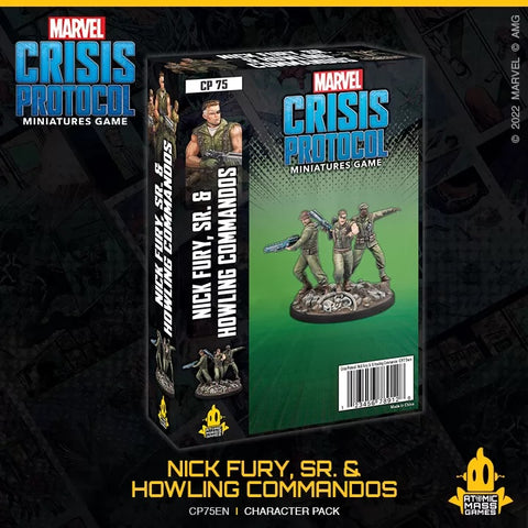 Image of Marvel Crisis Protocol Nick Fury, SR. & Howling Commandos