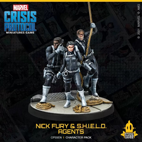 Image of Marvel Crisis Protocol Nick Fury and SHIELD Agents