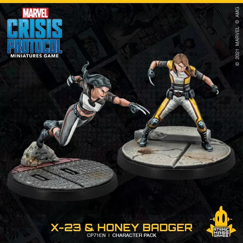 Image of Marvel Crisis Protocol X-23 & Honey Badger