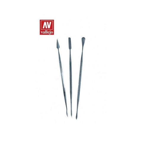 Vallejo Hobby Tools Stainless Steel Carvers 3pc