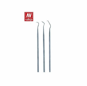Vallejo Hobby Tools Stainless Steel Probes 3pc
