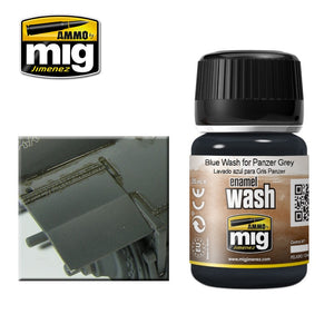 Ammo by MIG Wash Blue for Panzer Grey 1006