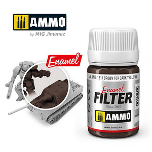 Ammo by MIG Filters Brown for Dark Yellow 1511