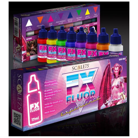 Image of Scale 75 Scalecolor FX Fluor Experience Paint Set