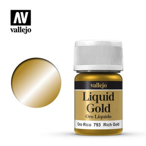 Vallejo Liquid Metallic - 793 Rich Gold 35ml