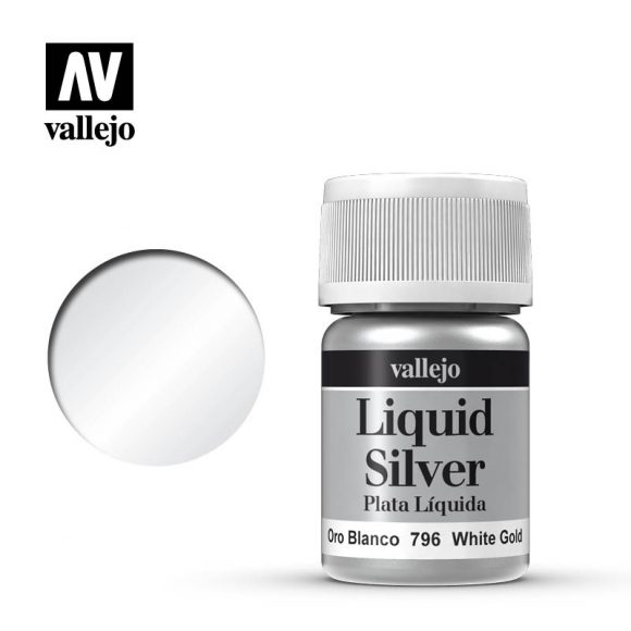 Vallejo Liquid Metallic - 796 White Gold 35ml