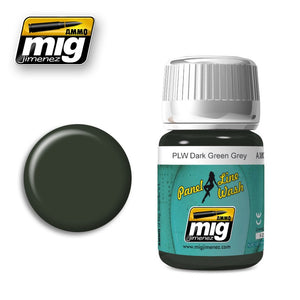 Ammo by MIG Panel Line Wash Dark Green Grey 1608