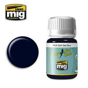Ammo by MIG Panel Line Wash Dark Sea Blue 1603