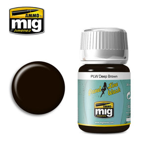 Ammo by MIG Panel Line Wash Deep Brown 1618
