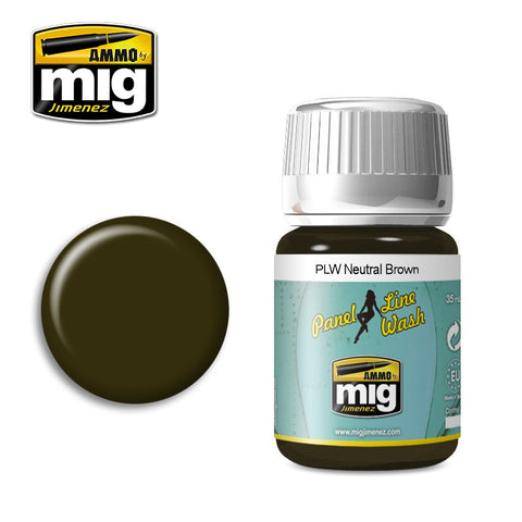 Ammo by MIG Panel Line Wash Neutral Brown 1614