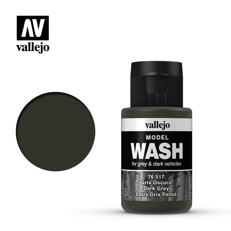Vallejo Model Wash - 517 Dark Grey 35ml