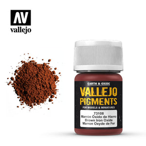 Vallejo Pigments - 108 Brown Iron Oxide 30ml