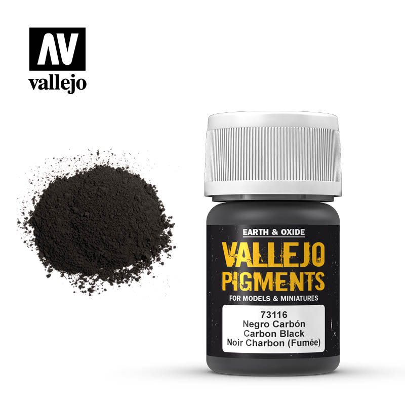 Vallejo Pigments - 116 Carbon Black 30ml